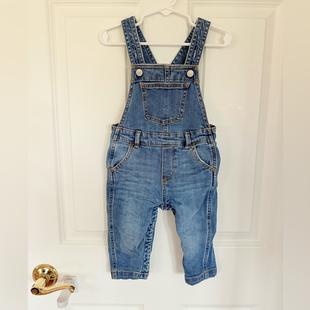 Old Navy Denim Jean Overalls Size - 18-24 months